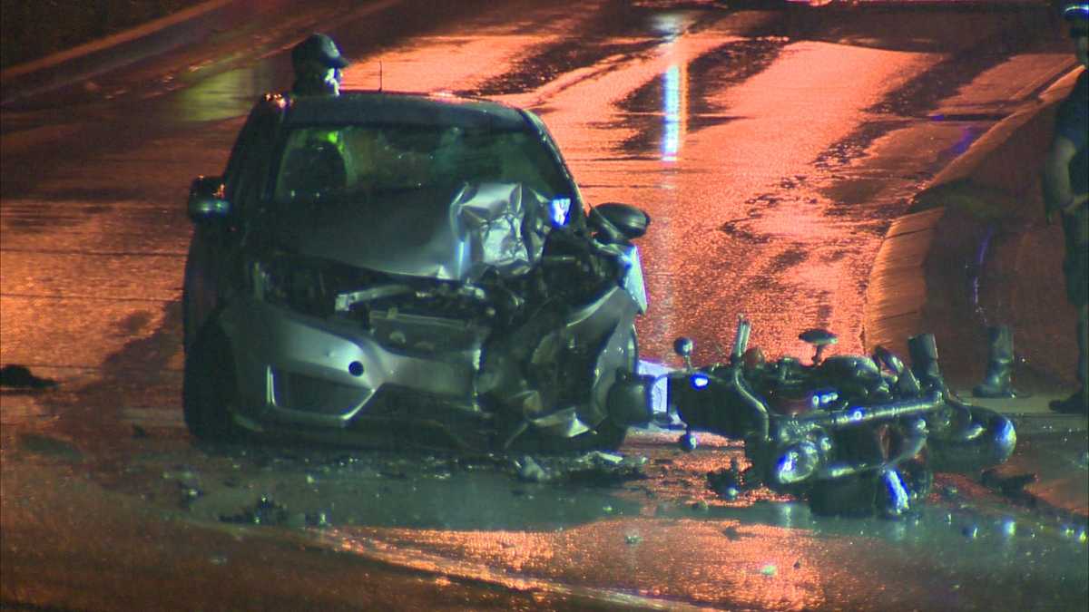 Motorcyclist hits 2 cars in fatal crash on Route 51