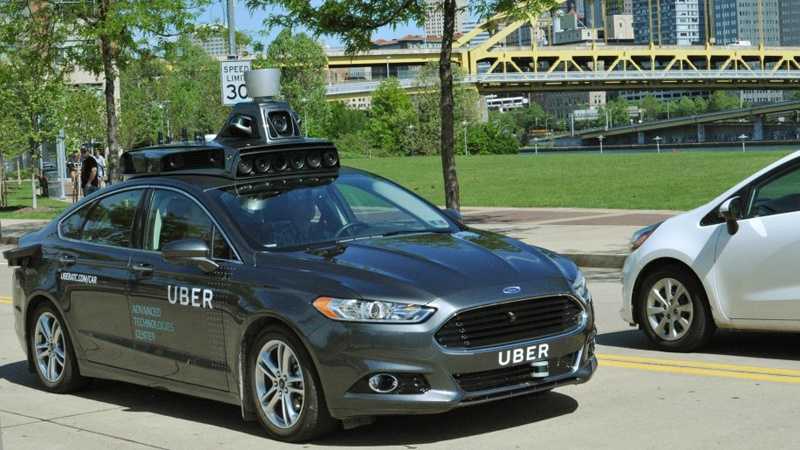 Uber is testing a self-driving car on public streets in Pittsburgh.
