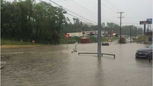 Photos: Heavy rain floods Pittsburgh roads, causes damage