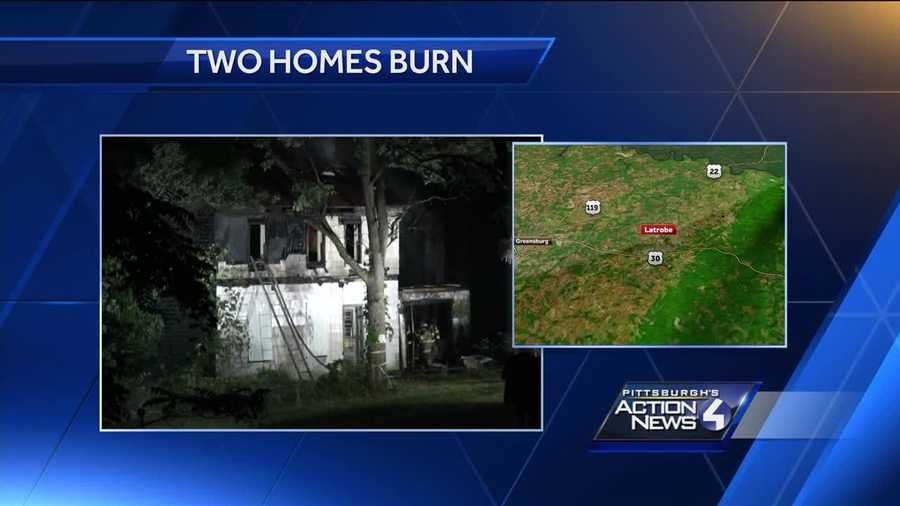 2 homes destroyed by fire in Latrobe