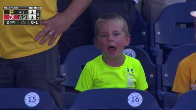 A young Pittsburgh Pirates fan goes through every possible emotion