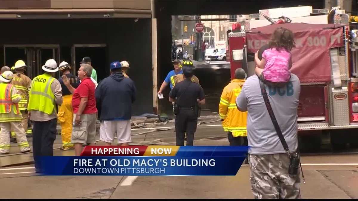Fire reported in former Macy’s building downtown, crews called to scene