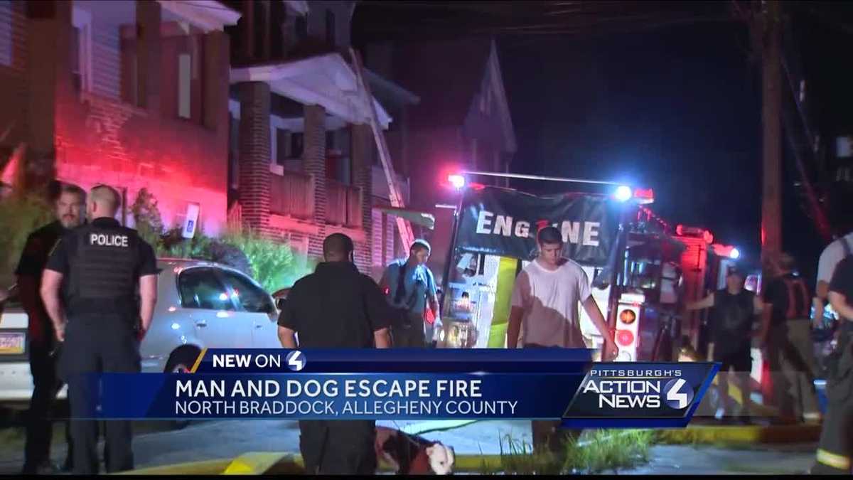 Fire breaks out inside of North Braddock home