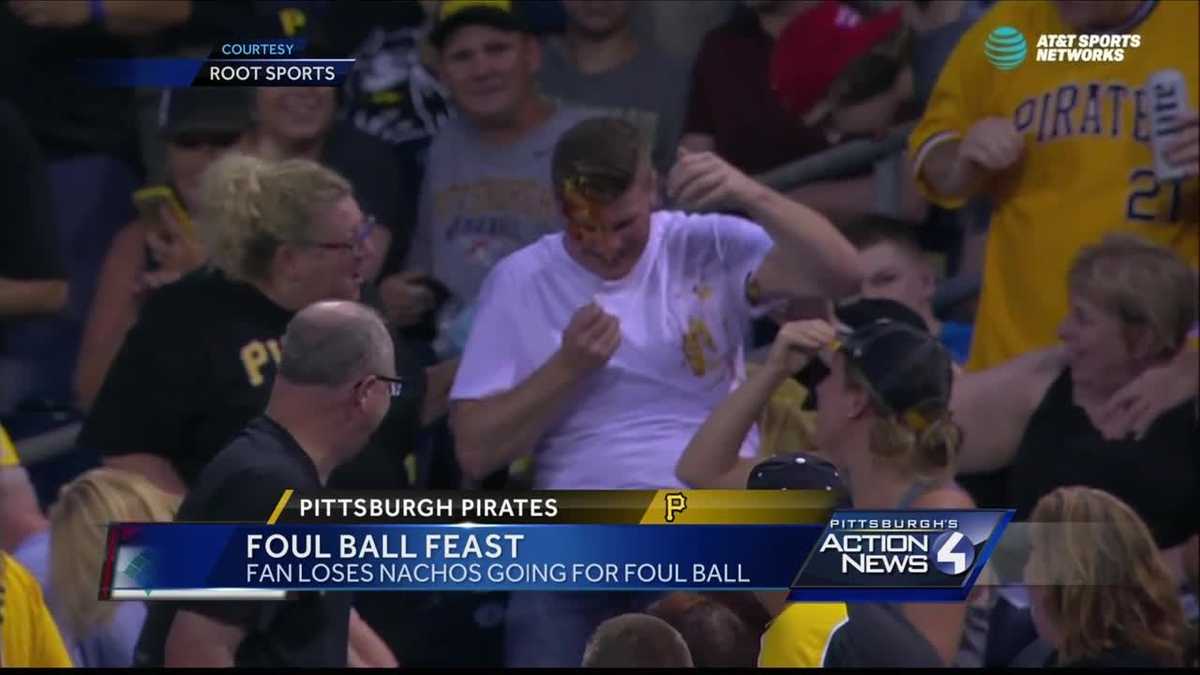 Pittsburgh Pirates Fan Catches Foul Ball with Ridiculous