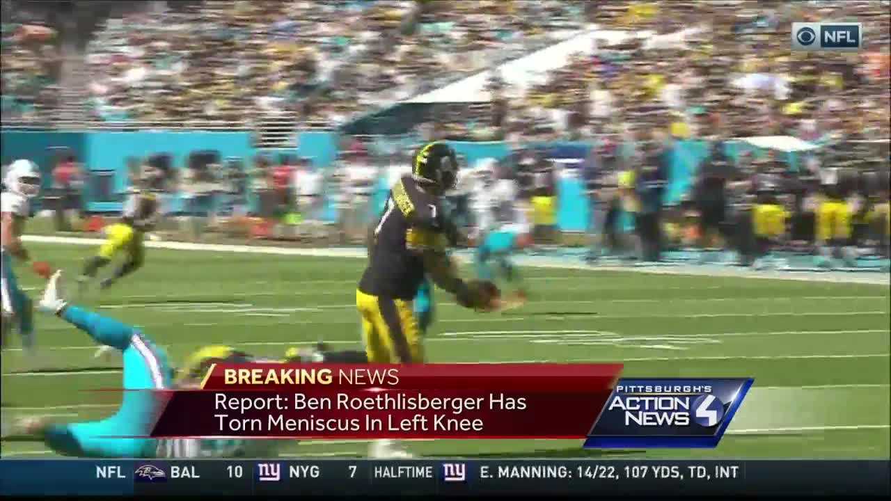 Ben Roethlisberger will have surgery after injuring left knee vs. Dolphins  