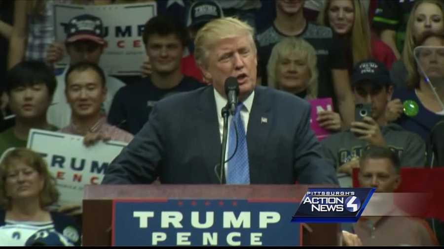 Donald Trump held several campaign events in Pennsylvania during the election.