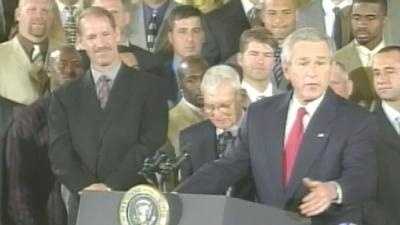 Photo: PRESIDENT BUSH WELCOMES SUPER BOWL CHAMPION STEELERS - WAP2006060208  