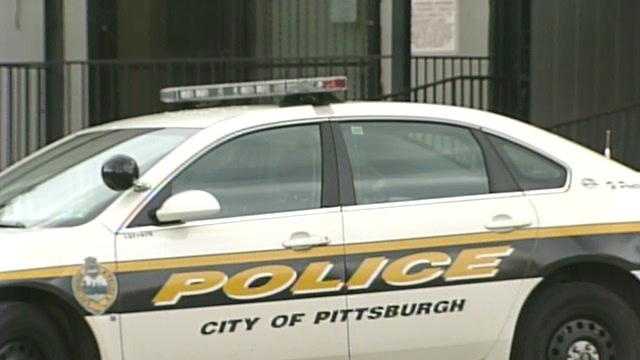 Crash flips car outside Pittsburgh police station