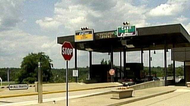 A Pennsylvania Turnpike toll booth