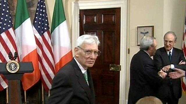 Dan Rooney is named the U.S. ambassador to Ireland during a brief ceremony at the White House.