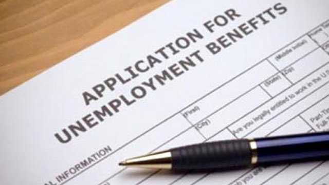 Picture of application for unemployment benefits