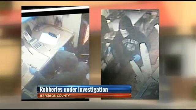 Security footage from the Irondale Jack's restaurant that was robbed Saturday.