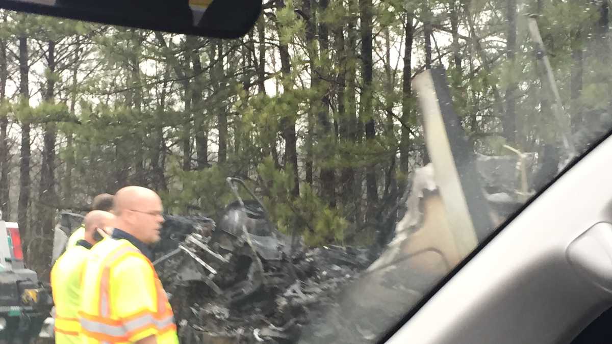 18-wheeler catches fire on I-459 South