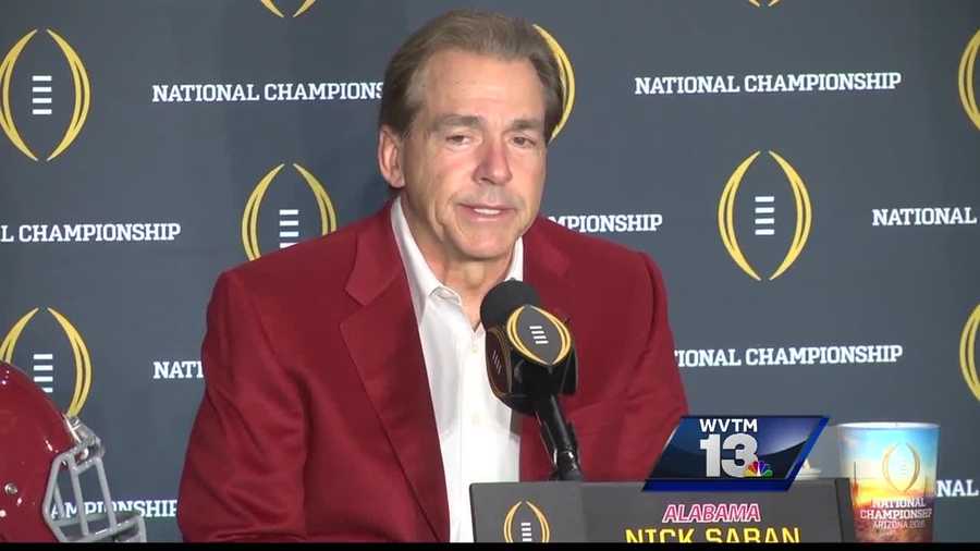 Nick Saban has won four national championships at Alabama, five altogether. He has a funny way of putting that success in a historical perspective.