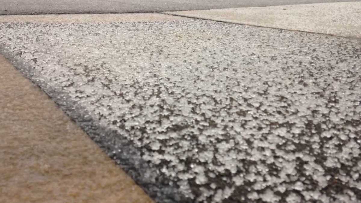 Rain, sleet and snow hit the area