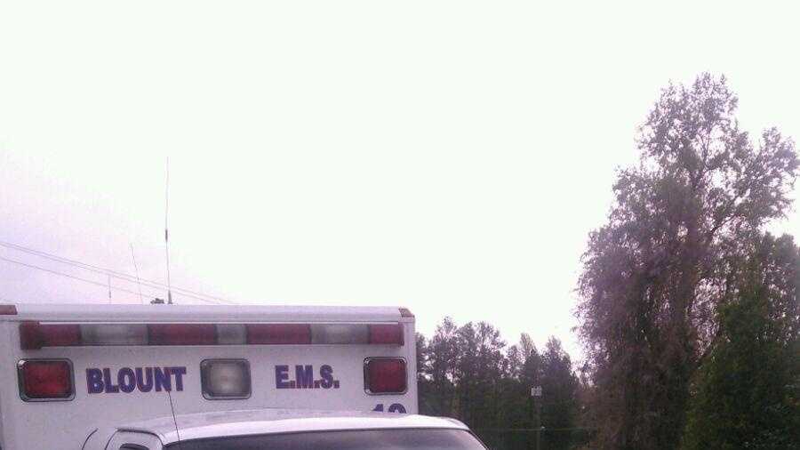 Accident involving ambulance in Blount County