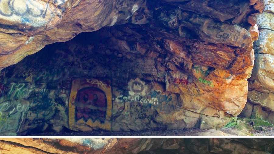 Graffiti is becoming a reoccurring issue at Moss Rock Preserve in Hoover.