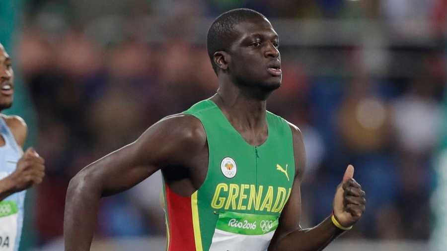 Former Crimson Tide star Kirani James ran a season-best time to finish with a silver medal in the Olympic 400-meter race Sunday in Rio.
