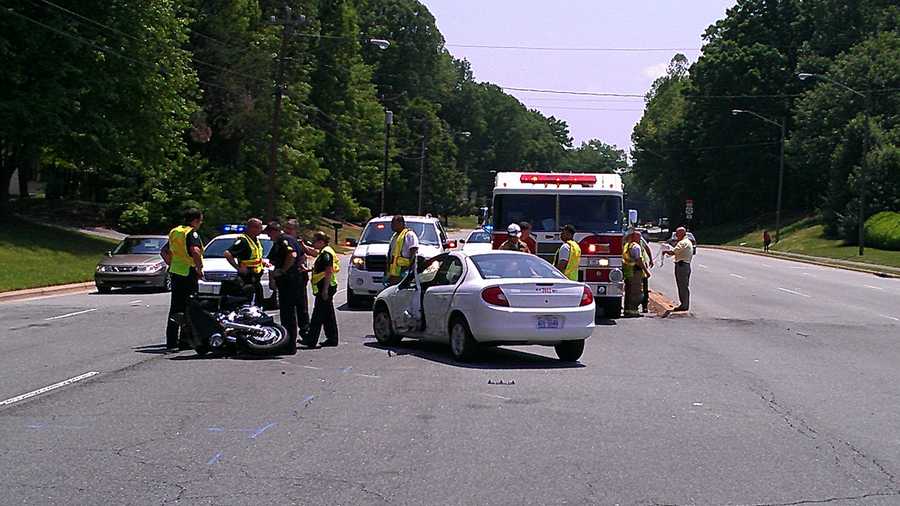 Motorcycle, vehicle involved in WinstonSalem crash