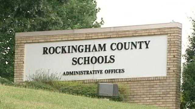A school administrative building was defaced with a hate message in Rockingham County.