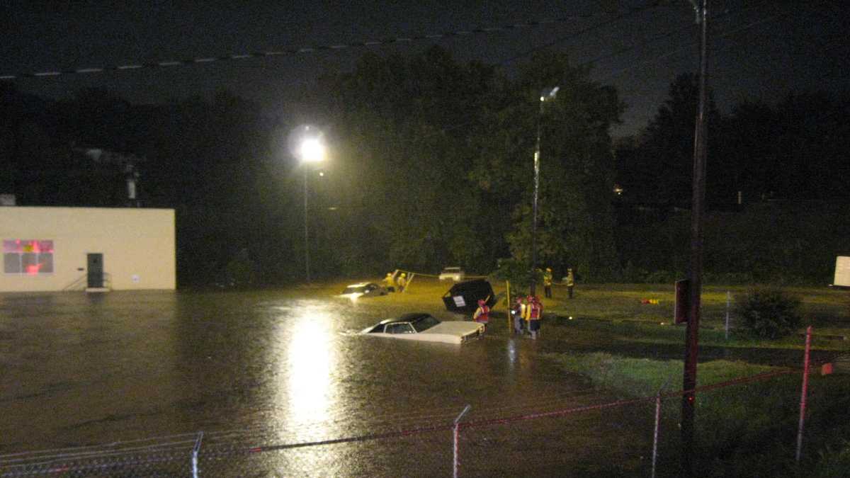 Images Flash flooding and water rescue in WinstonSalem