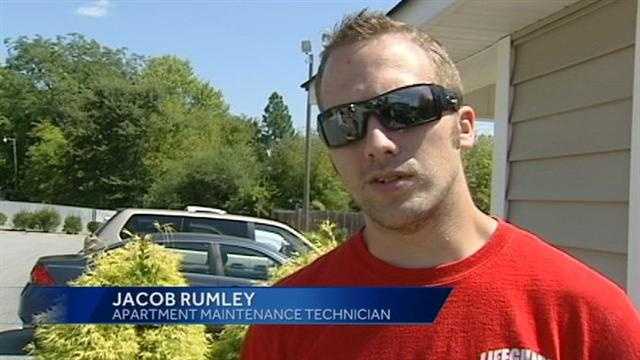 Jacob Rumley in an interview with WXII before being charged with arson