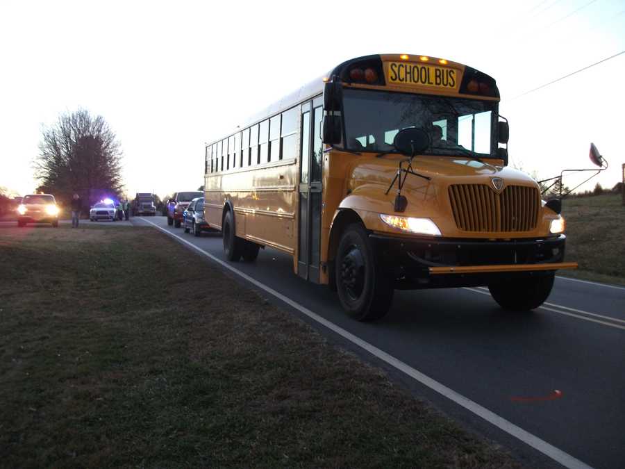 5-year-old hit by car while getting off Wilkes County school bus