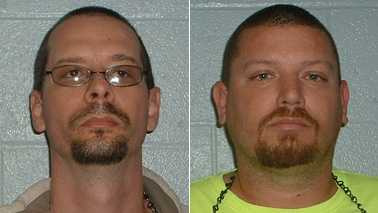 Marc Oldroyd, left, and Brian Whittaker, right (Yadkin County Jail)