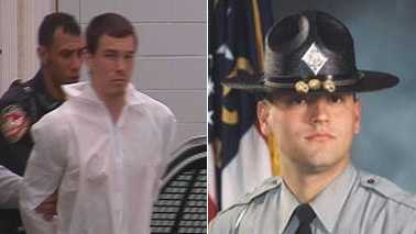 Mikel Edward Brady, left, and Trooper Michael Potts, right (Courtesy WNCN and NC Highway Patrol)