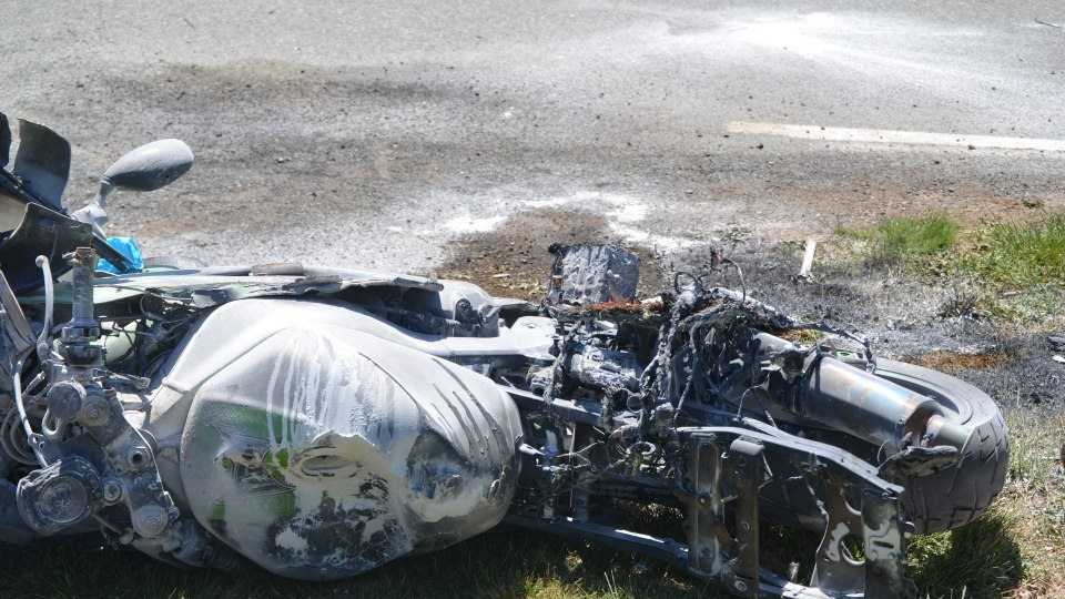 Images Hillsville motorcycle chase, crash