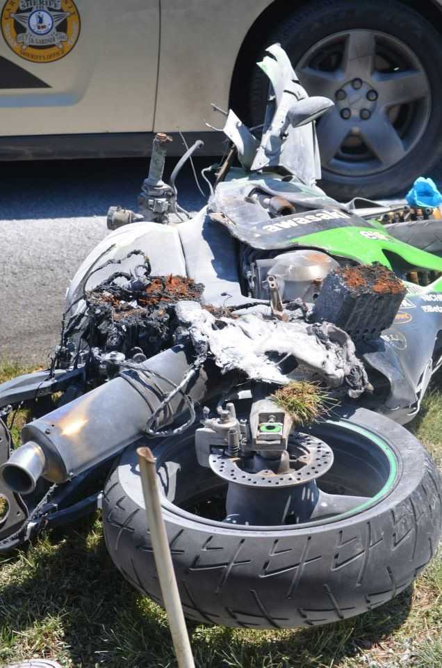 Images Hillsville motorcycle chase, crash