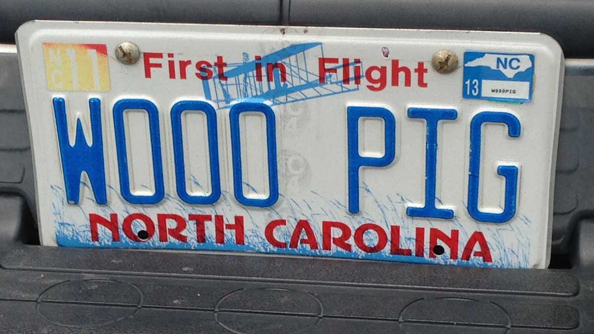 Images Vanity plates spotted in NC, Va.