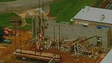 8 injured in scaffolding collapse at NC school