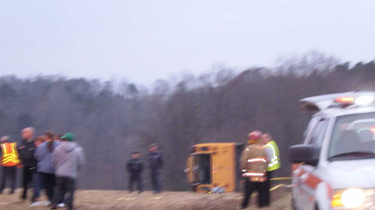 Images Yadkin County bus crash