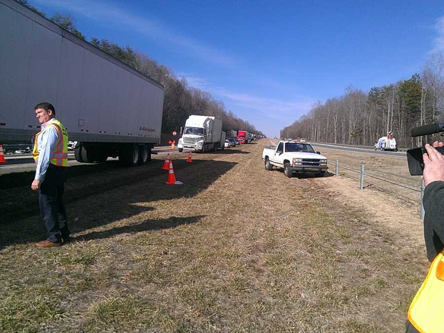 Images I77 crashes in Surry, Yadkin counties