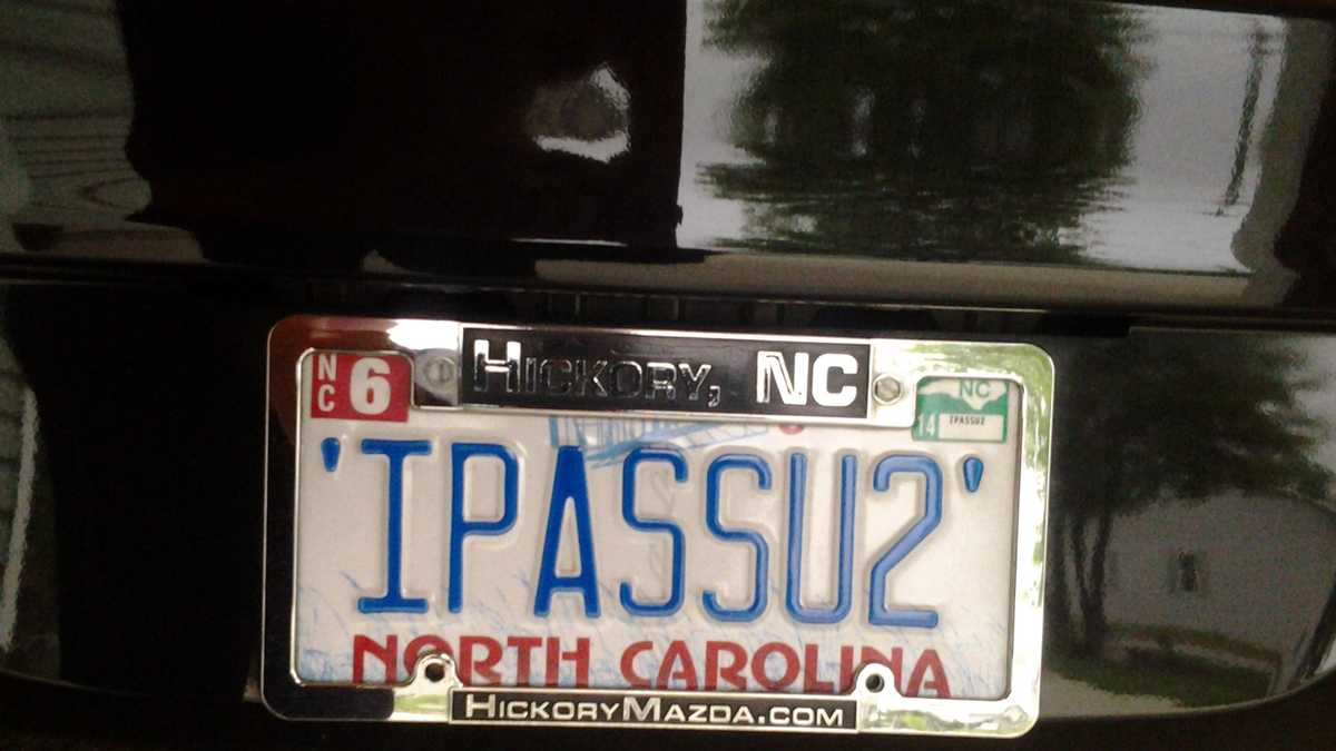 Images Vanity plates spotted in NC, Va.
