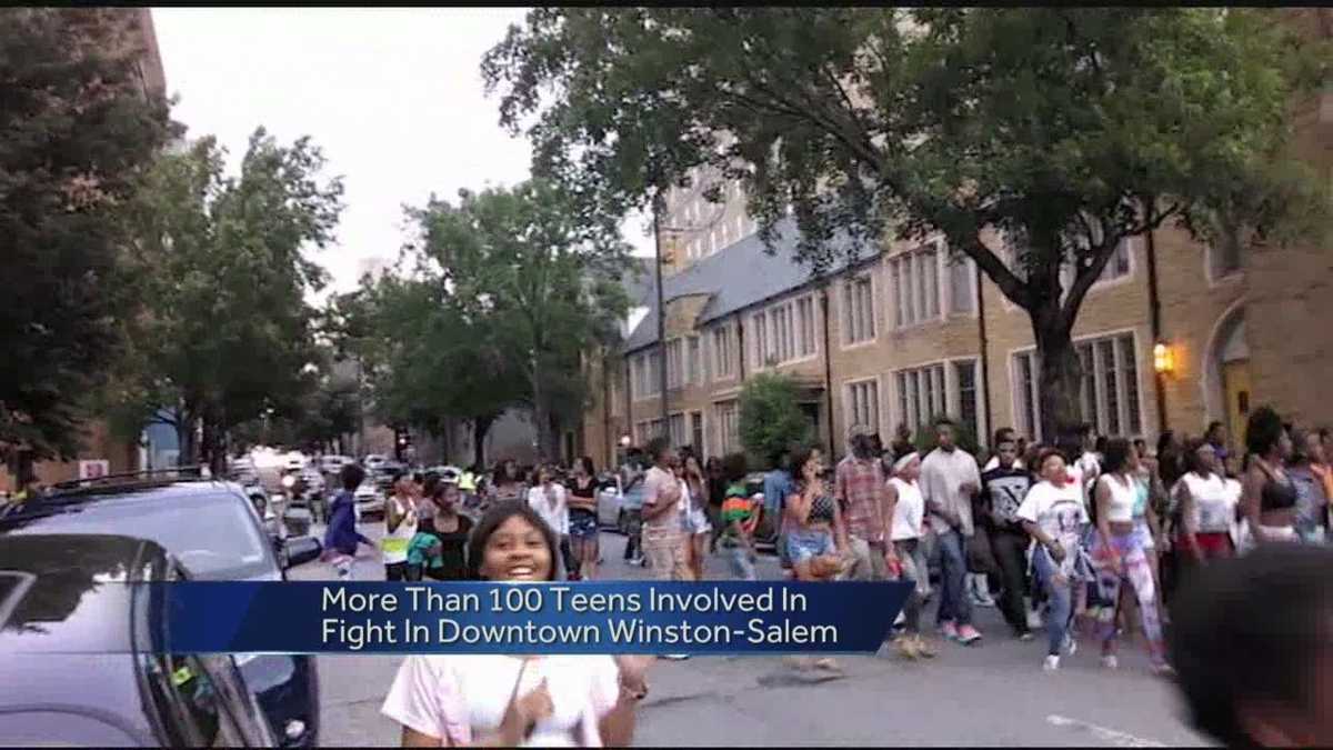 2 arrested after large brawl in Winston-Salem