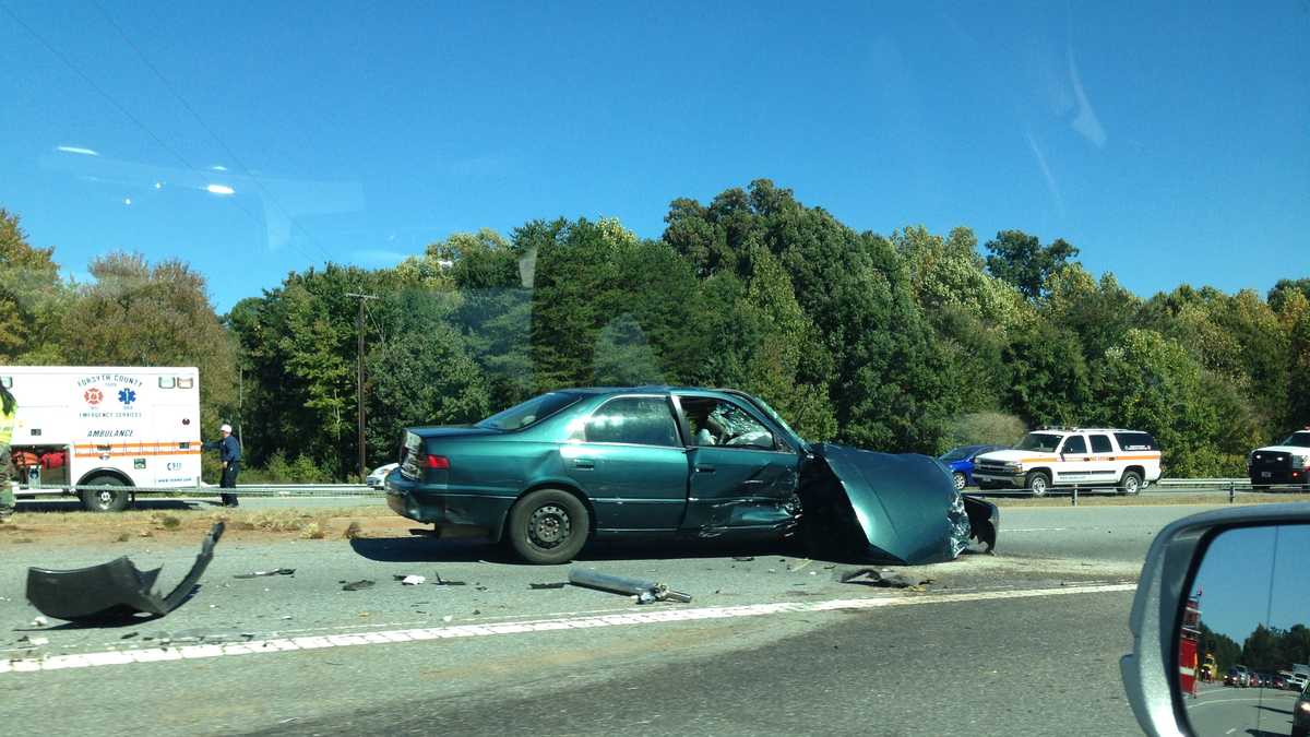 Images I40 accident in WinstonSalem