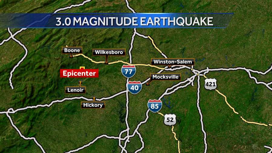 Earthquake reported in Caldwell County