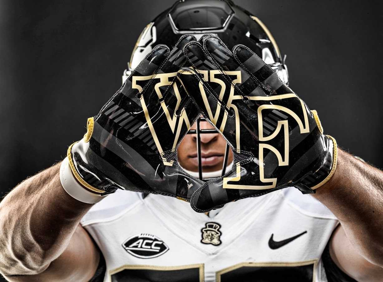 wake forest football gloves