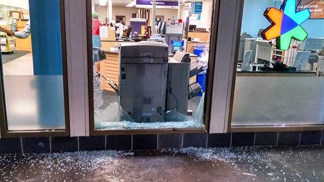 Car hits store in Winston-Salem shopping center