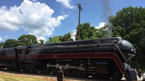 Residents were able to see the train in Lexington, Thomasville, High Point, Downtown Greensboro and Reidsville, among other places.