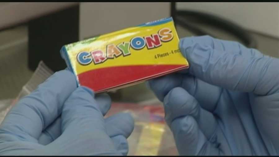 There has been some extra ingredients in several major crayon and toy companies. Veronica White has more of the new findings.