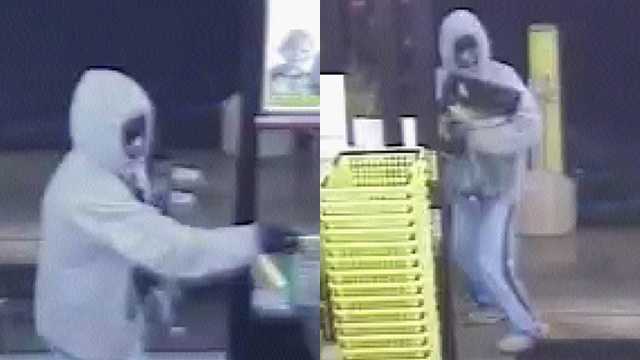 Surveillance images of robbery suspect at Dollar General in Alamance County