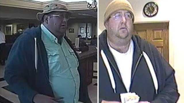 Surveillance images of serial bank robbery suspect