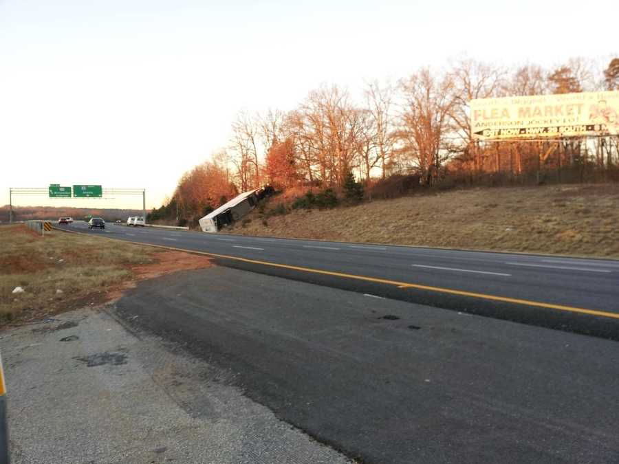Big Rig Wrecks On Interstate