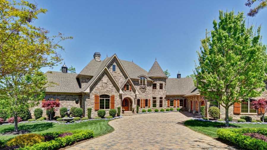 This European-style estate home has 8,400 heated square feet and 13,246 total. It is listed for sale on Realtor.com.