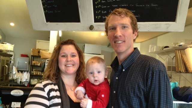 Upcountry Provisions Bakery & Bistro owners Cheryl and Steve Kraus with daughter Cecelia