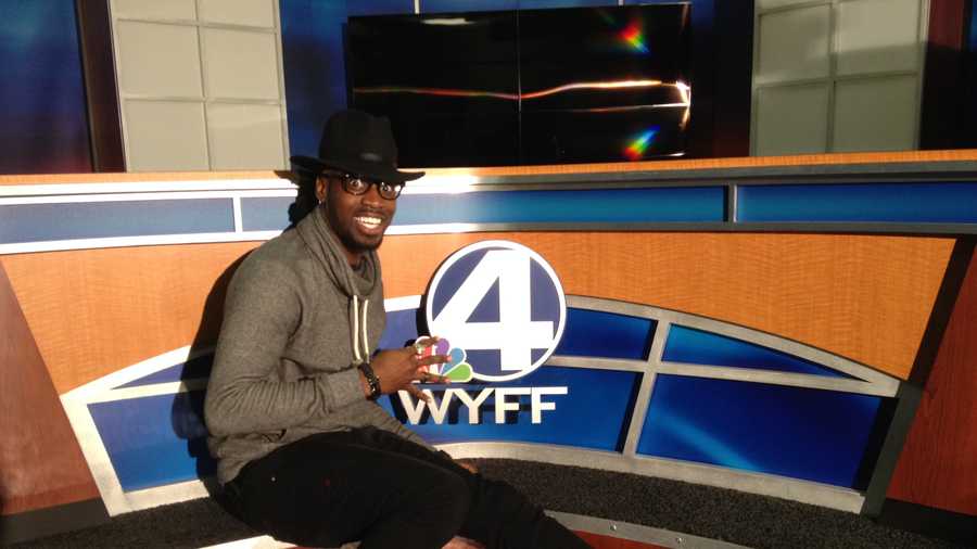 Upstate native Delvin Choice, a contestant on the NBC hit show 'The Voice', stopped by WYFF News 4.