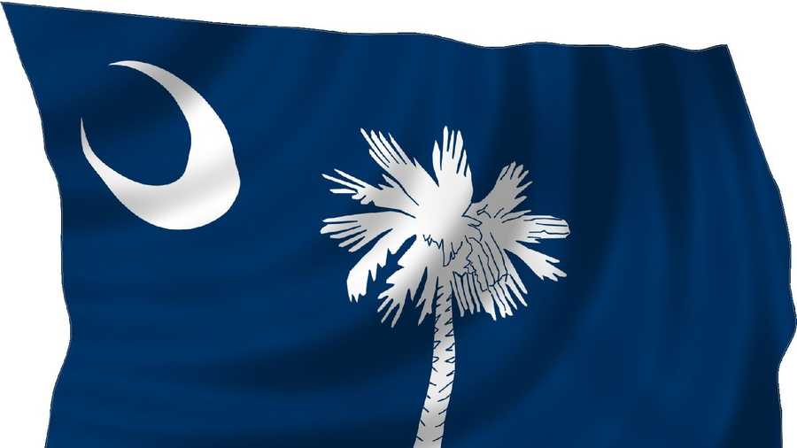 The palmetto tree was added to the flag because it was credited as being instrumental in Col. William Moultrie's defense of Sullivan's Island against an attack by British warships in June 1776. Instead of destroying the fort, cannonballs fired from British ships sank into the soft, tough Palmetto wood.